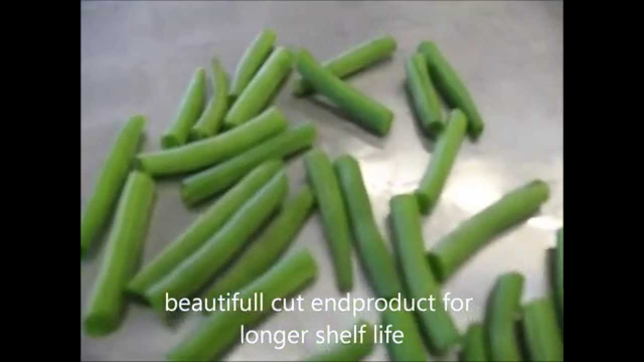 Bean cutting, topping and tailing machine for longer shelf life