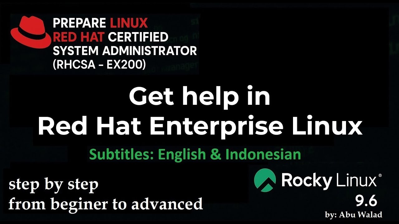 Get Help in Red Hat Linux | man, info & apropos (RH124 | RHCSA EX200)