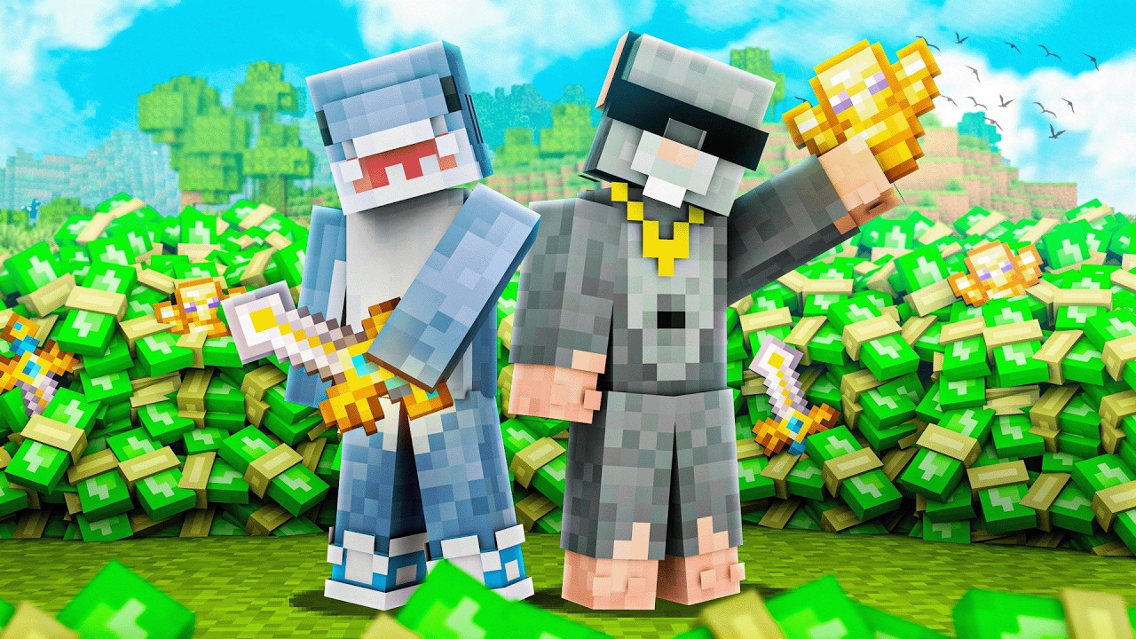 🔴 R&Oacute;G JEDNOROŻCY?! 😮 REKIN i SZCZUREK 🦈🐁 OD ZERA DO MILIONERA w MINECRAFT na ANARCHIA.GG ☘️