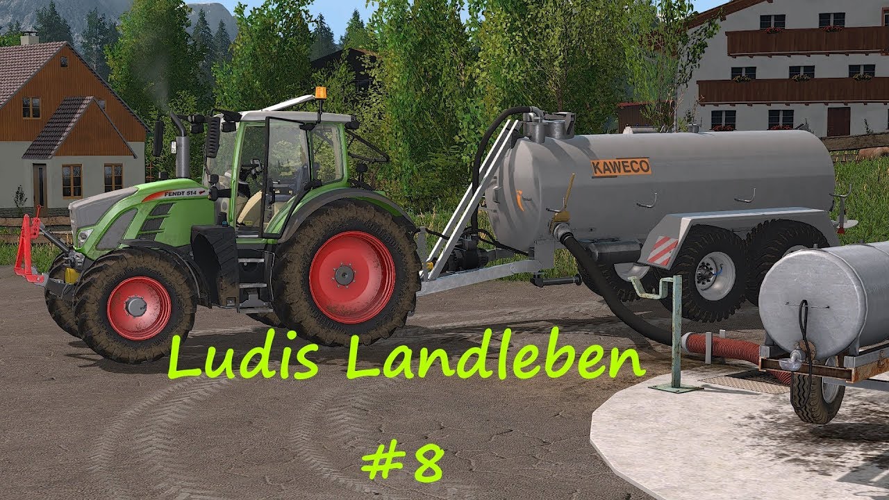 LS17 - Ludis Landleben #8 - Gülle fahren und Streuer befüllen