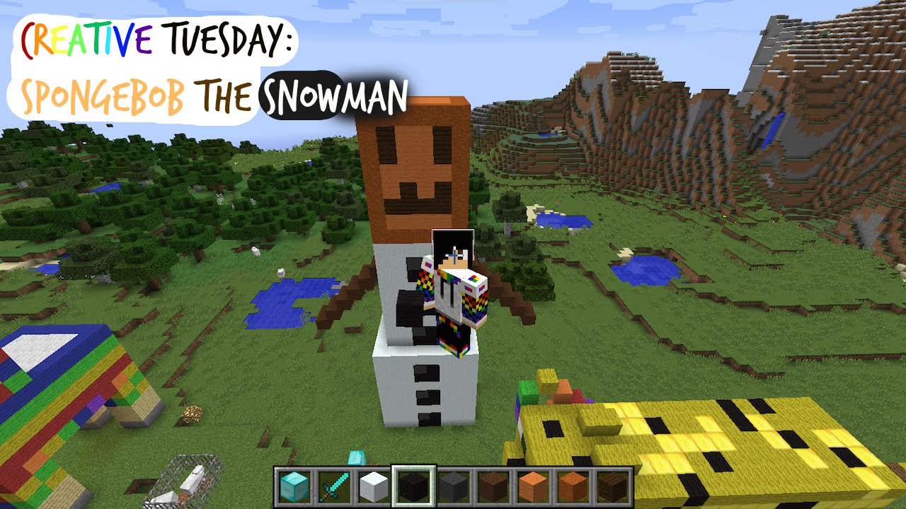 Creative Tuesday -Ep6- Spongebob the Snowman