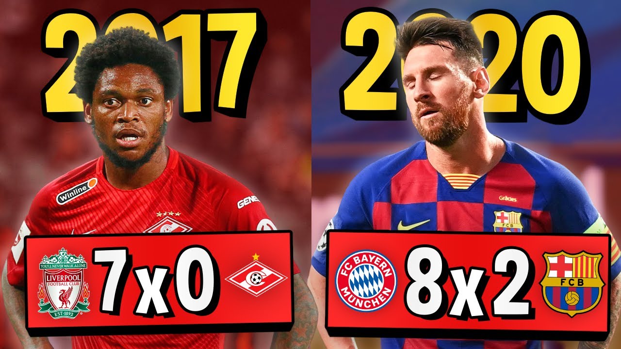 A MAIOR GOLEADA de CADA Champions League