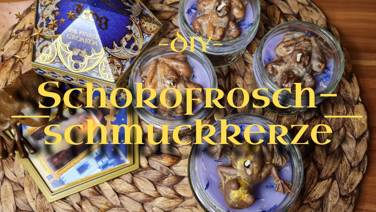 ⚡Harry Potter inspiriert⚡ DIY - Schokofrosch-Schmuckkerze
