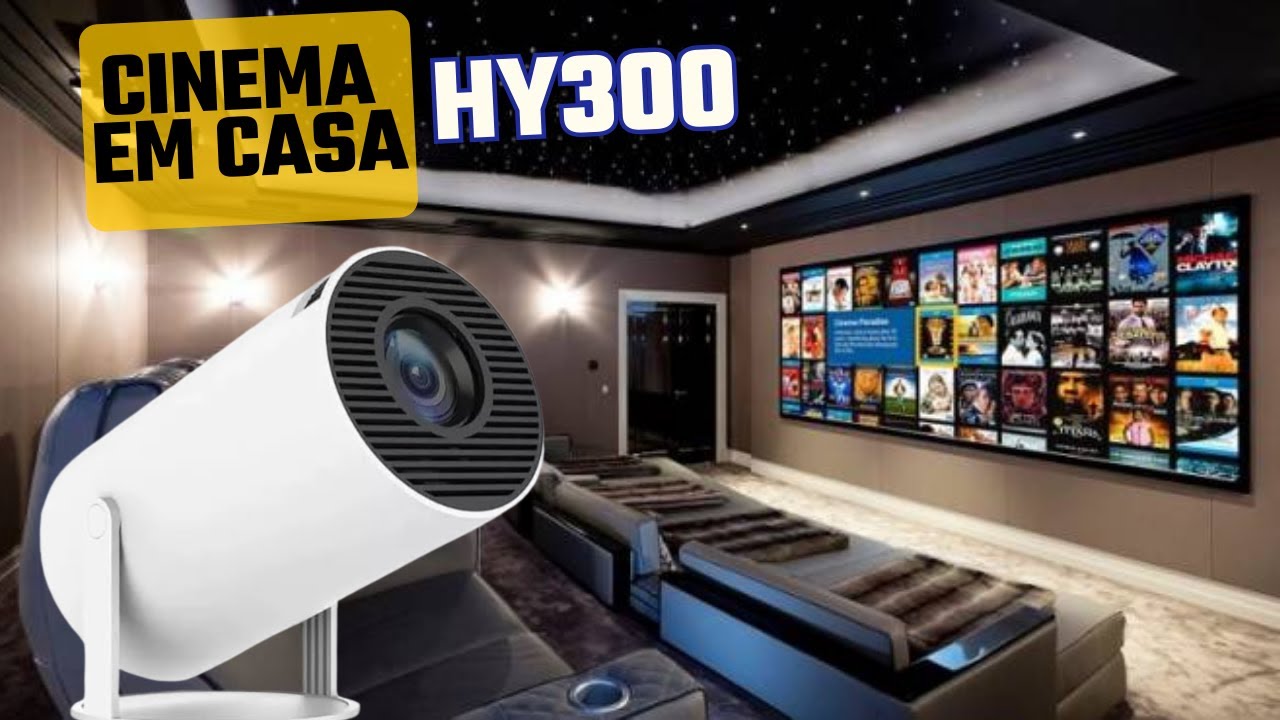 PROJETOR HY300 | MELHOR que o Samsung The Freestyle por MENOS de R$300 no ALIEXPRESS? Review!