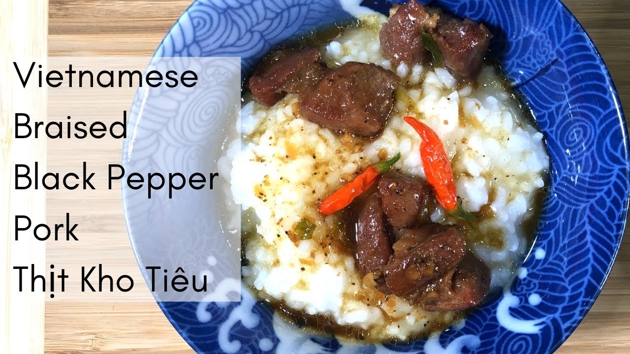 Thit Kho Tieu Recipe | Easy & Authentic Vietnamese Caramelized Black Pepper Pork