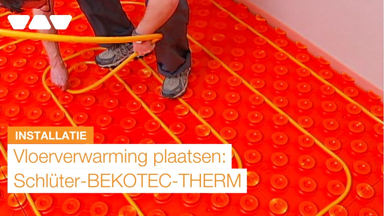 Schlüter®-BEKOTEC-THERM: plaatsing van een vloerverwarming