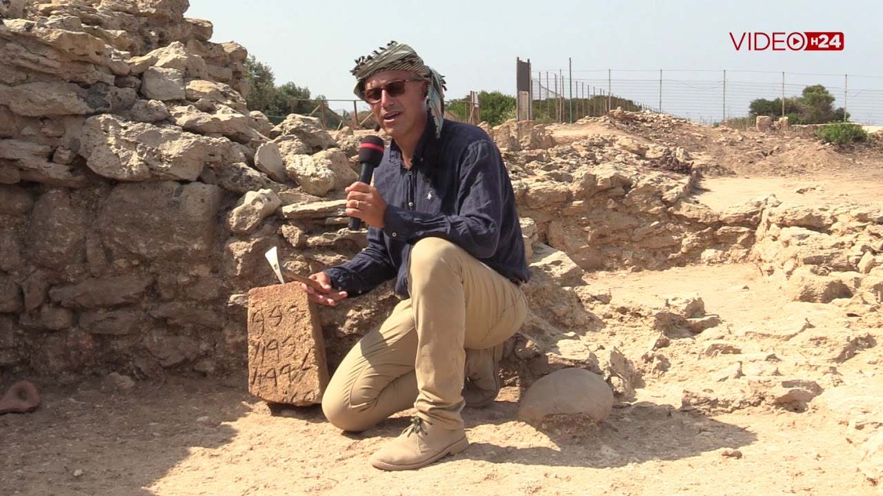 Mozia Scoperta stele fenicia - Prof. Lorenzo Nigro