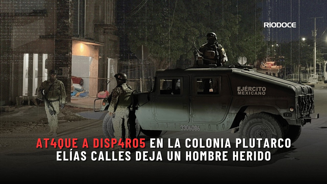 At@que a disp@ros en la Colonia Plutarco Elías Calles deja como saldo un hombre herido