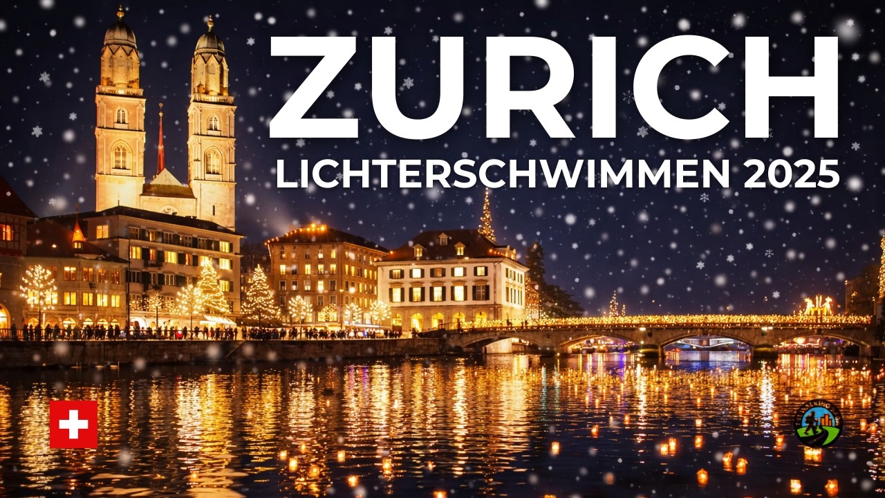 🇨🇭 Zurich Walk 4K – Floating Candle Lights Night Full Tour