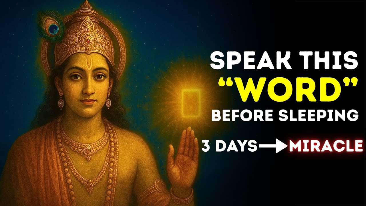 Speak THIS Before Sleeping as Krishna Said – Miracles Will Start in Just 3 Days