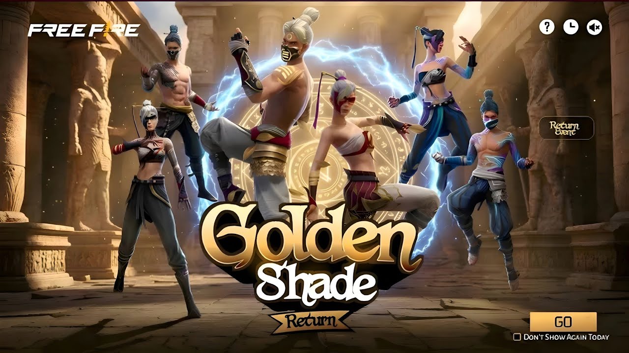OB55 100% Golden Shade🤩Bundle Return Date | Free Fire New Event Bangladesh Server | FF New Event bd