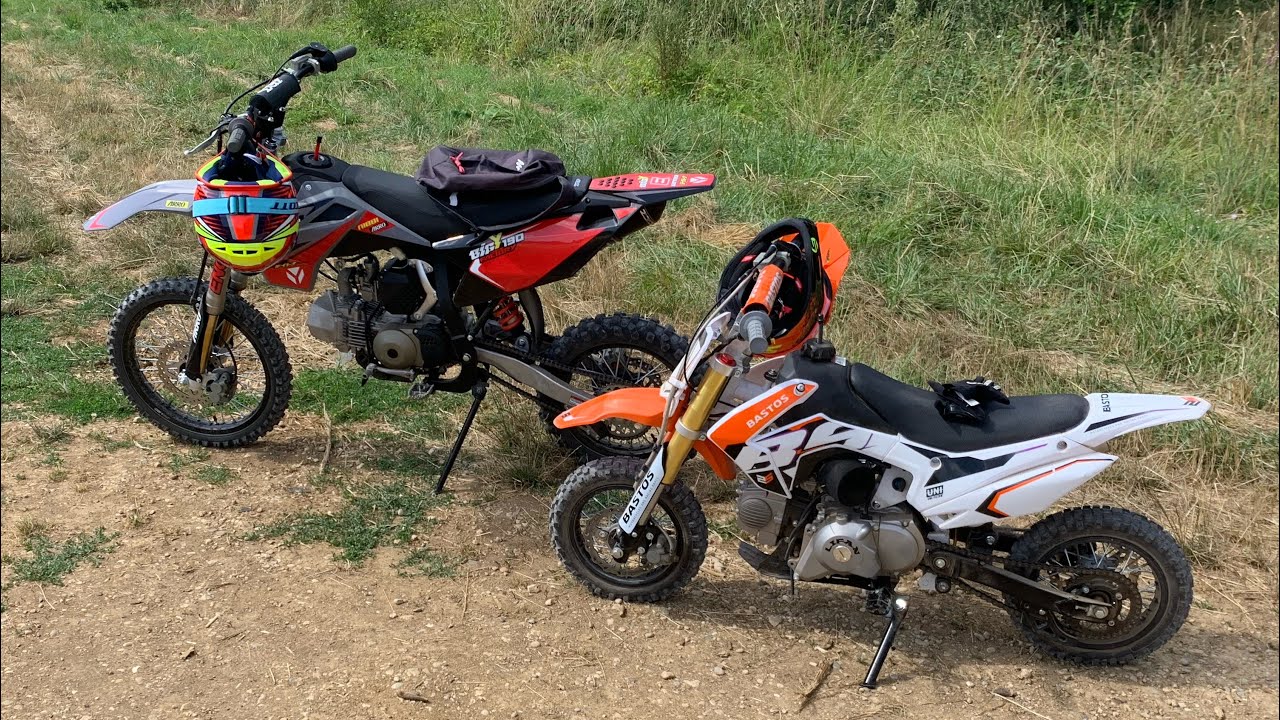 YCF Bigy Daytona Factory 190 MX and Bastos 70cc. père et fils
