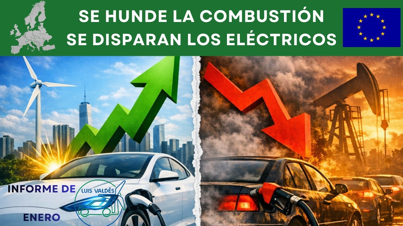 SE DISPARAN LOS ELÉCTRICOS EN EUROPA. SE HUNDEN LOS DE COMBUSTIÓN. INFORME ENERO