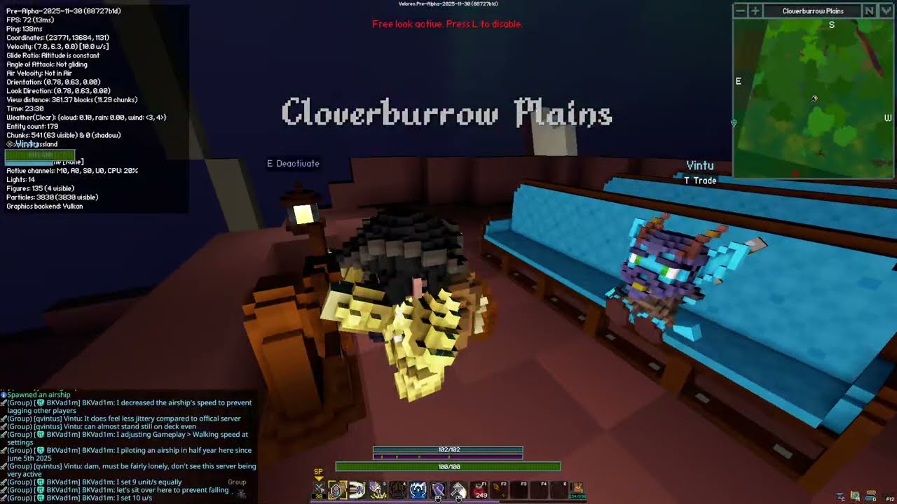 Veloren | 02/12/2025 Gameplay on Isse's server with airship