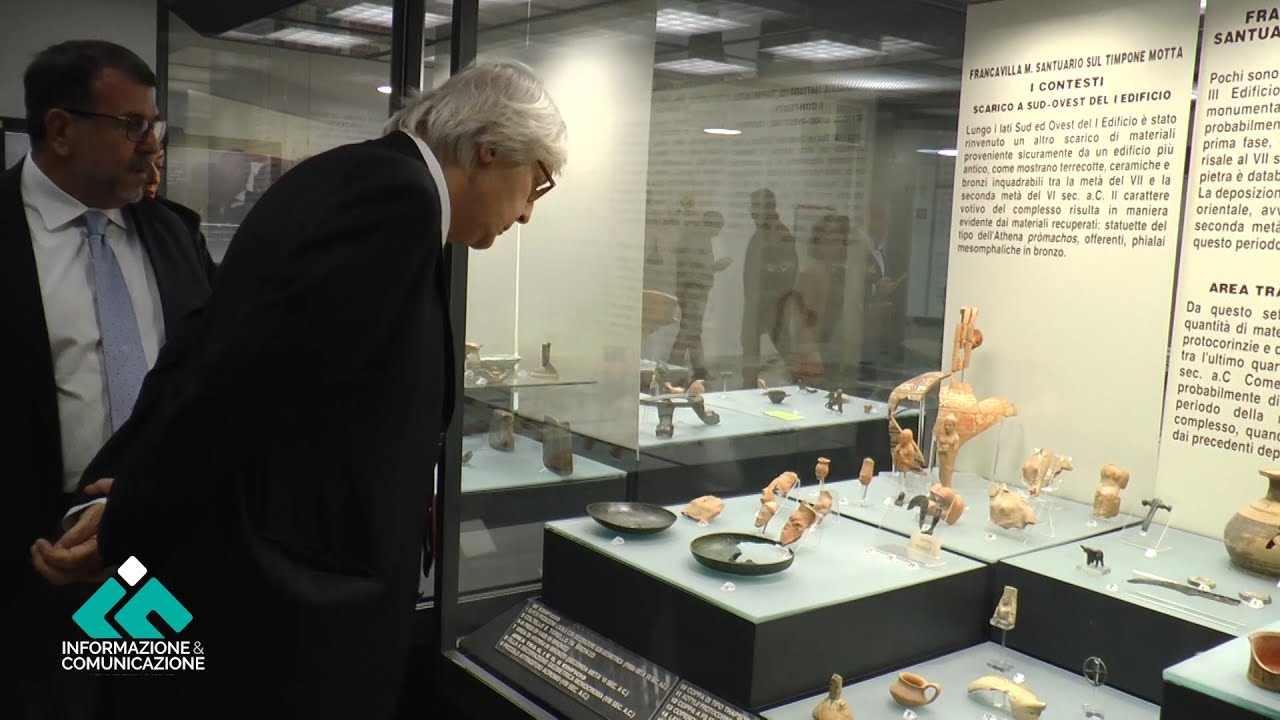 Incursione del sottosegretario Vittorio Sgarbi al Museo di Sibari