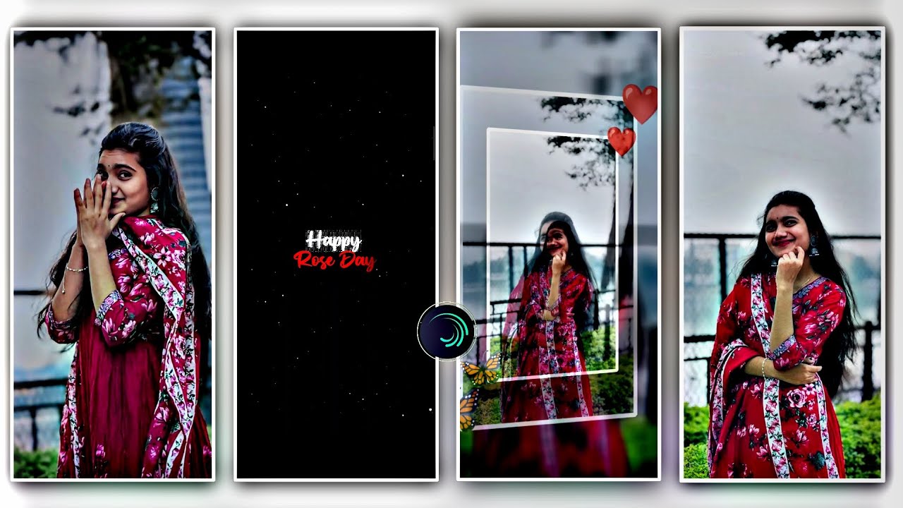 🌏👀Rose Day 👣🍁girl friend love video editing alight motion  New Trending Girl Lovers Editing 