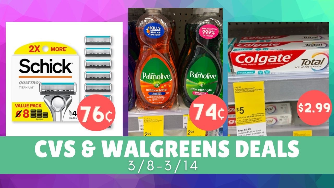 Top CVS & Walgreens Deals 3/8-3/14