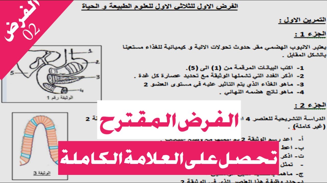 الفرض الاكثر اقتراحا 02 │الفصل 01 │ bem2026