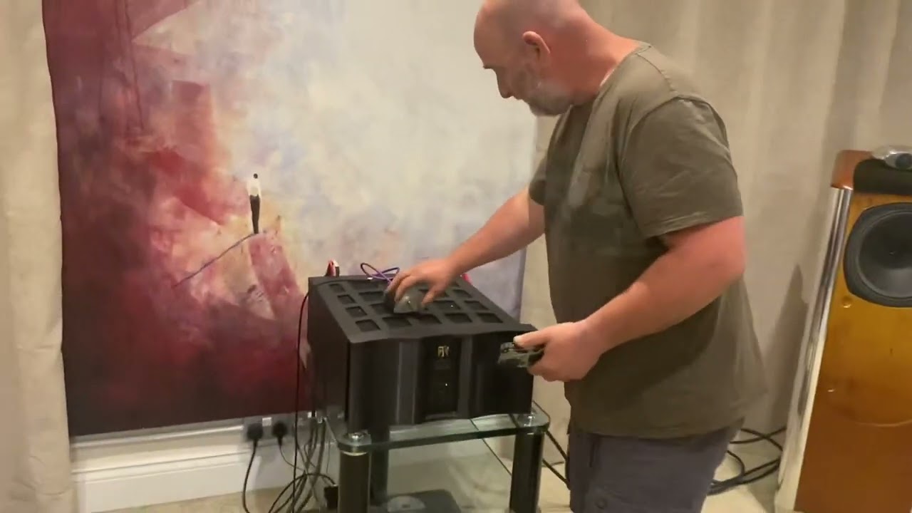 Tannoy dimension DT12 speakers, Theta dreadnaught amplifier Hifi Hangar Demonstration
