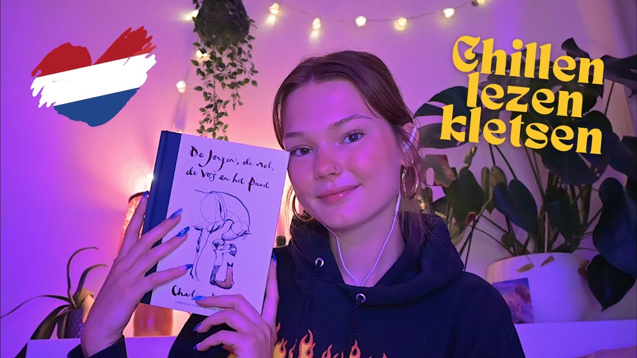 ASMR (my first dutch video!) chillen, lezen, kletsen voor het slapengaan (whispered)