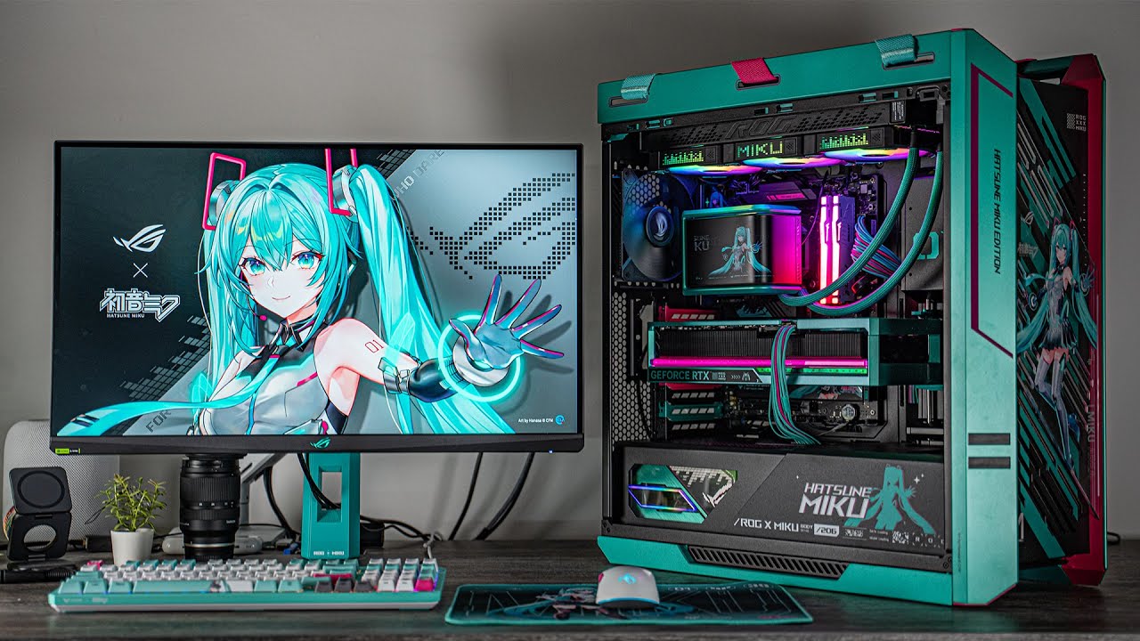A TELJES HATSUNE MIKU GAMING SETUP