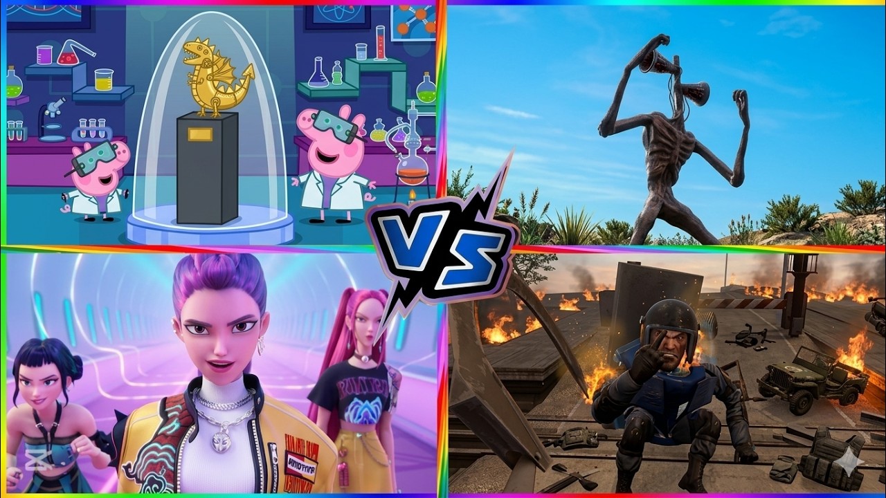 Skibidi Toilet🆚PEPPA PIG.EXE 🆚Siren Head🆚Kpop demon hunter 🎶 Tiles Hop EDM Rush #21
