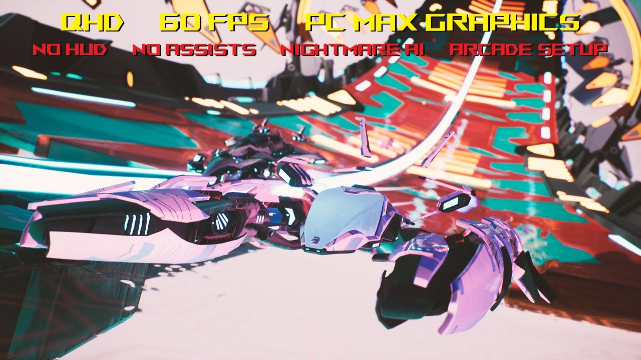 Redout 2 - Akhal-Tech ARCADE Showcase, No HUD, Cloud Ocean: Boss (R)