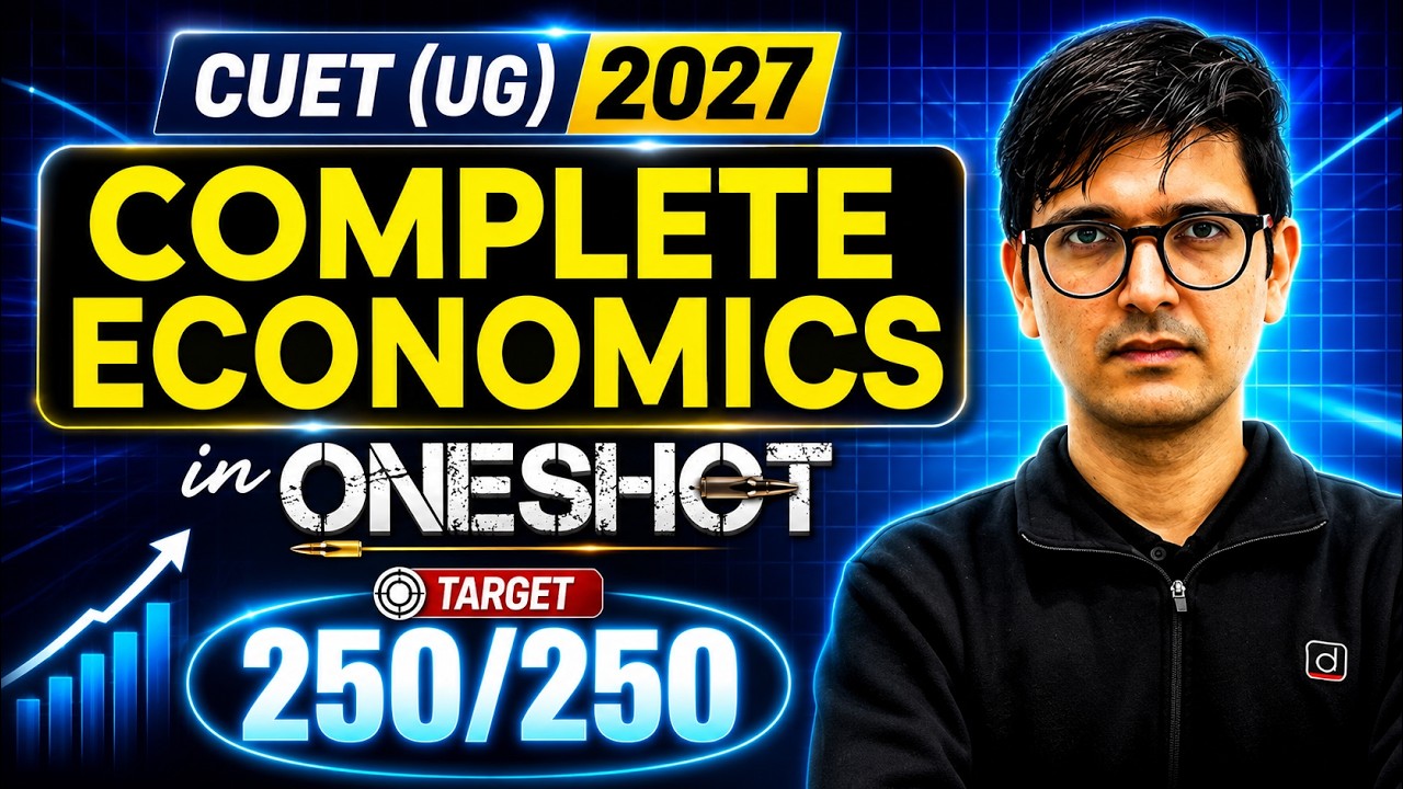 Complete Economics in One Video | CUET 2026 | NCERT + PYQs #drishticuet #cuet2027
