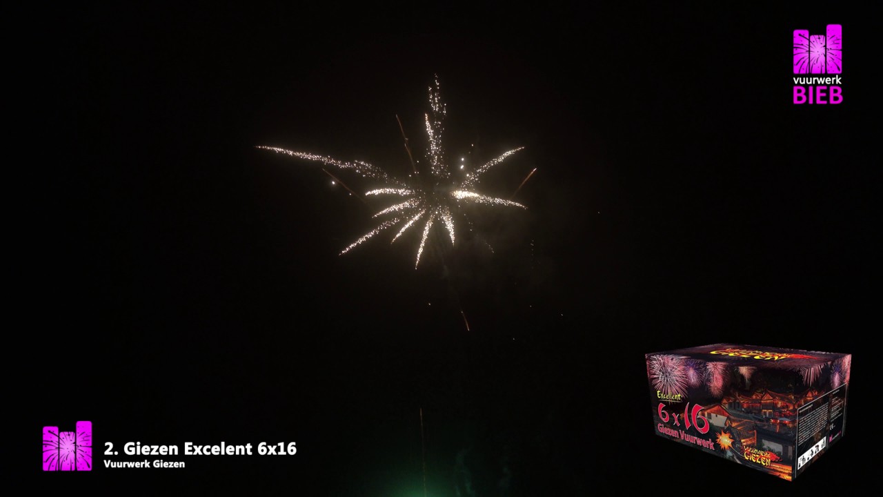 Excellent 6x16 - Vuurwerk Giezen - vuurwerkbieb.nl - 4K