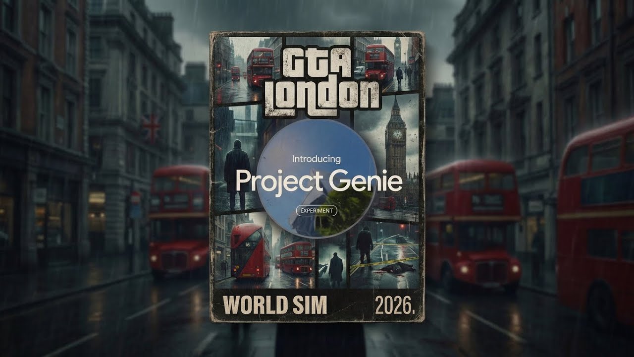 GTA London - simulated with Genie 3 world model. 