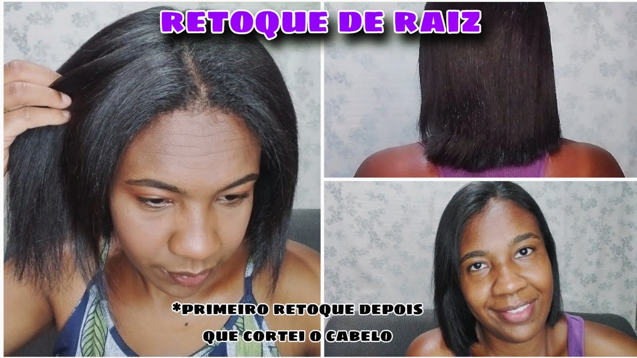 RETOQUEI MINHA RAIZ COM 2 MESES!