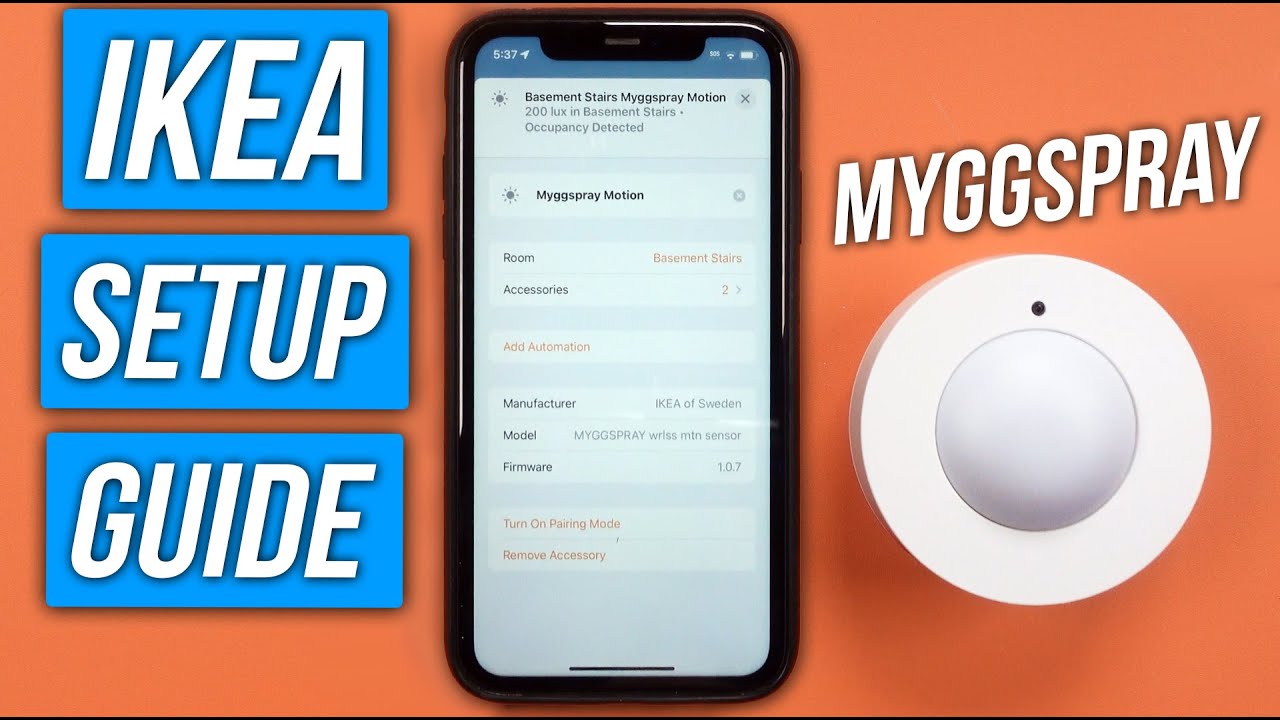 Ikea Myggspray Motion Sensor Setup and Use Guide