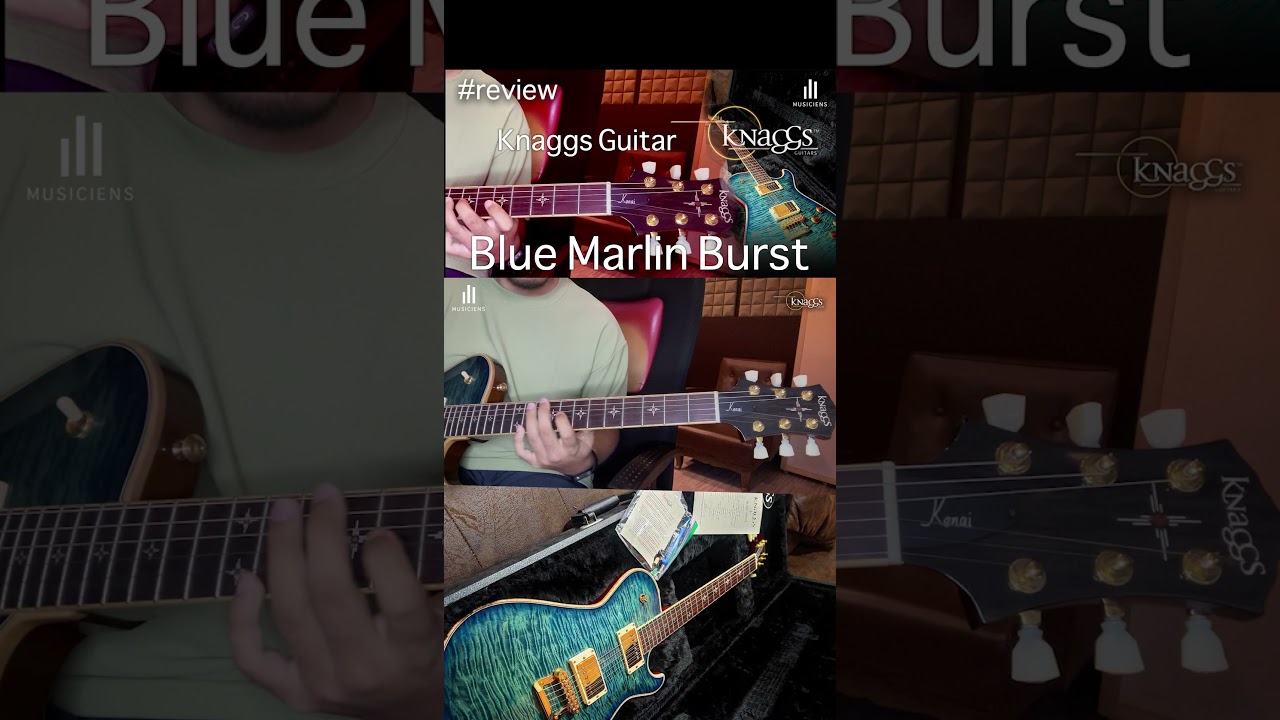 Review "Knaggs" Guitar Blue Marlin Burst Smooth Jazz #1