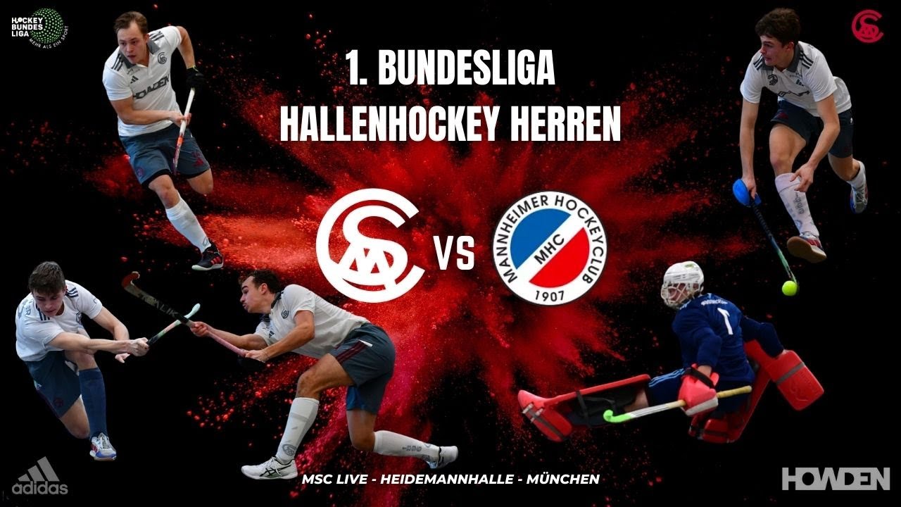 MSC Live: MSC vs MHC - 1. Bundesliga Hallenhockey Herren - 13.01.2024 