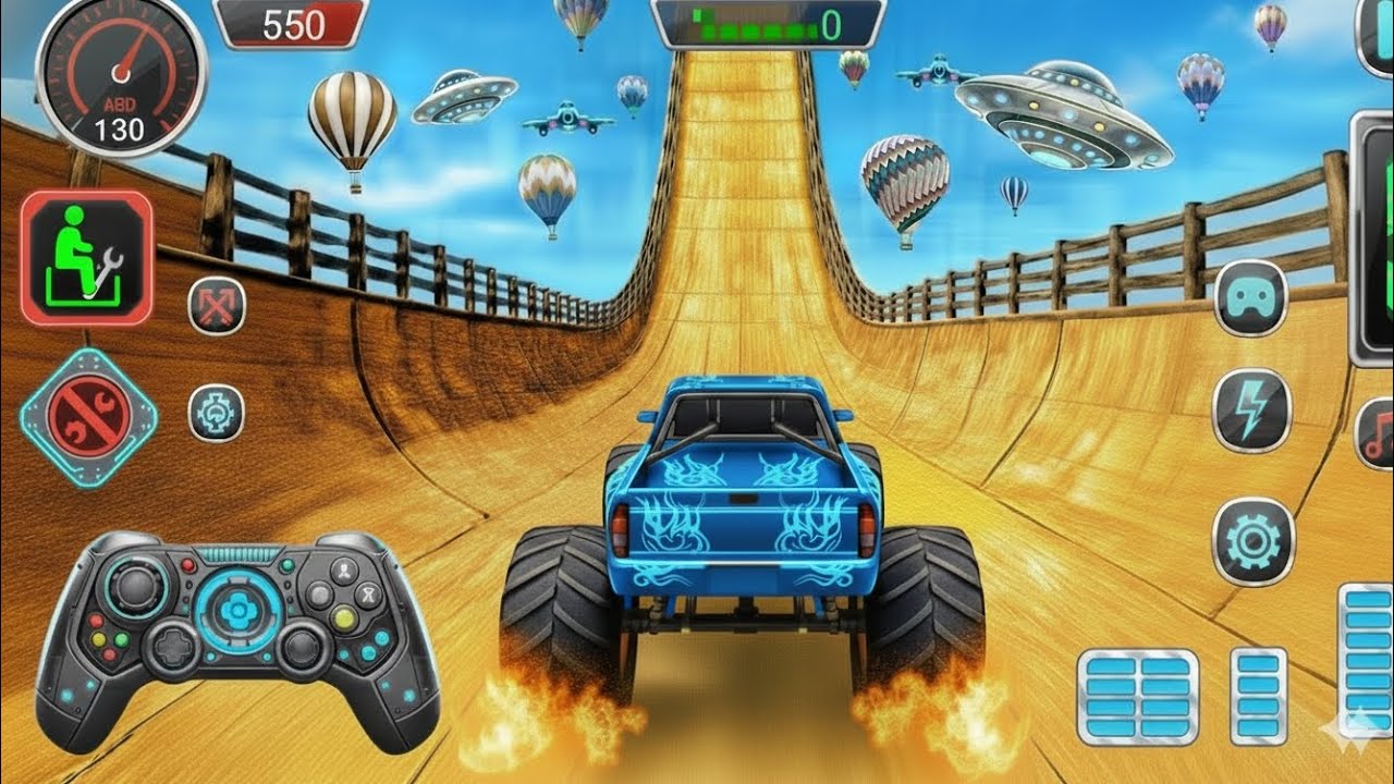Monster Truck Mega Ramp Impossible Driver - 4x4 Ultimate Car Stunts GT Racing- Android GamePlay 2026