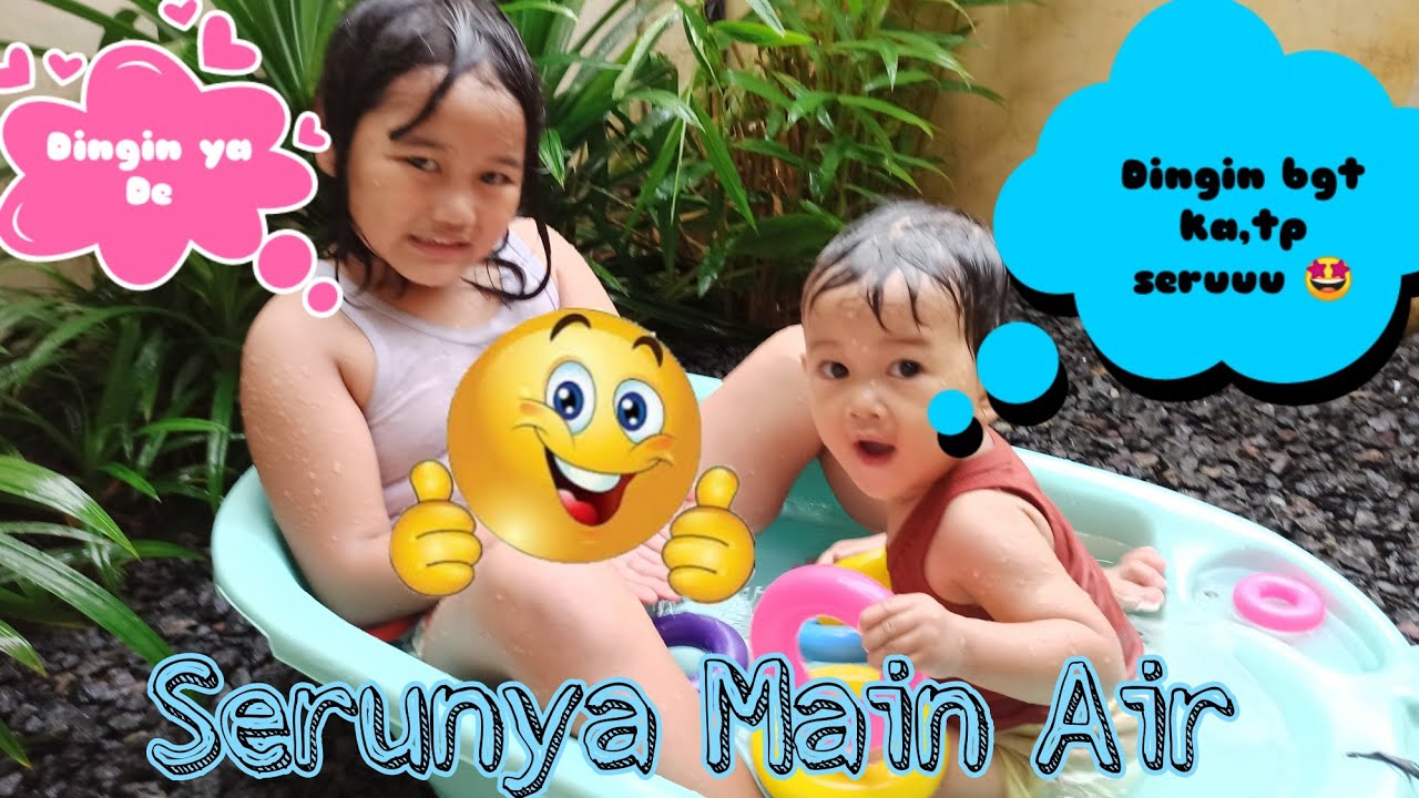 MAIN AIR || Serunya Main Air di Rumah || Sulap Bak Mandi jadi Kolam Renang Mini