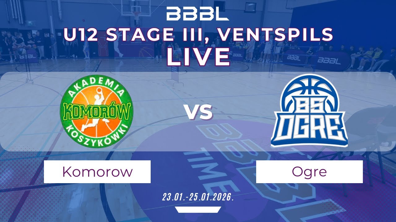 BS Ogre 2014 vs AK Komorow 2014 | BBBL U12 | Stage III