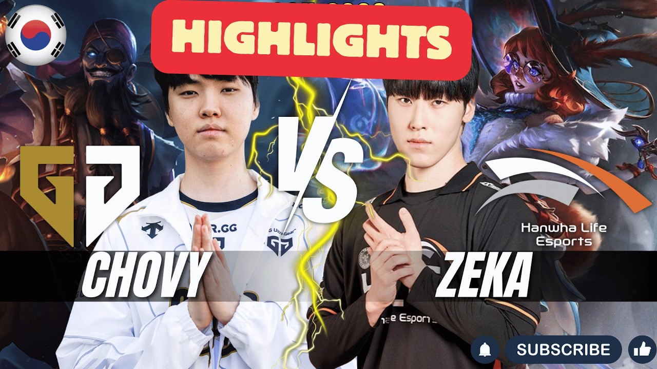 GEN Chovy vs HLE Zeka HIGHLIGHTS - Chovy RYZE vs Zeka AURORA Mid - Patch 26.4 KR Ranked | lolrec