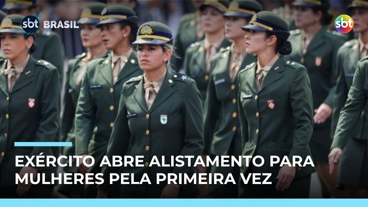 Mulheres podem se alistar no Ex&eacute;rcito pela primeira vez em 2026 | #SBTBrasil