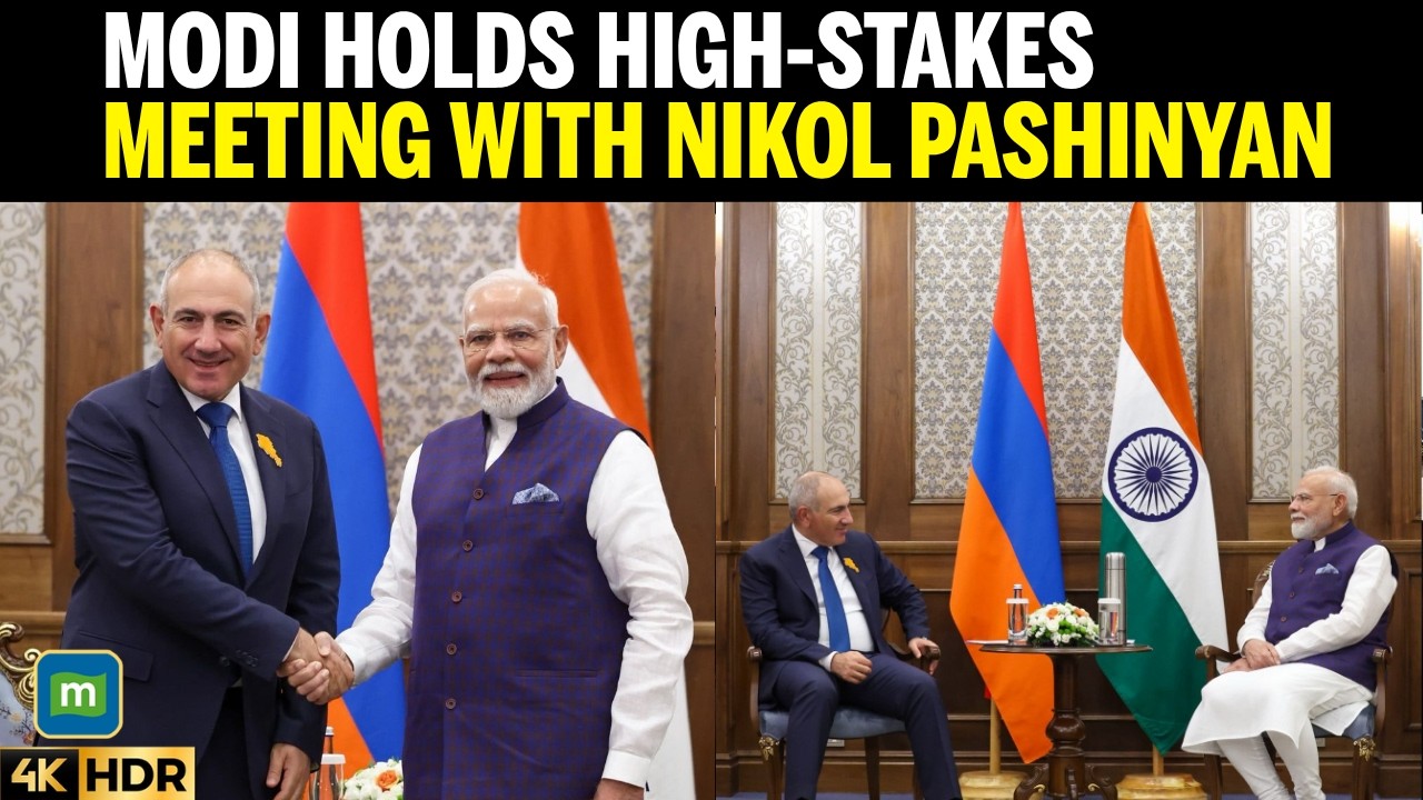 PM MODI MEETS NIKOL PASHINYAN In Bishkek to Boost India-Armenia Defence and Economic Partnerships