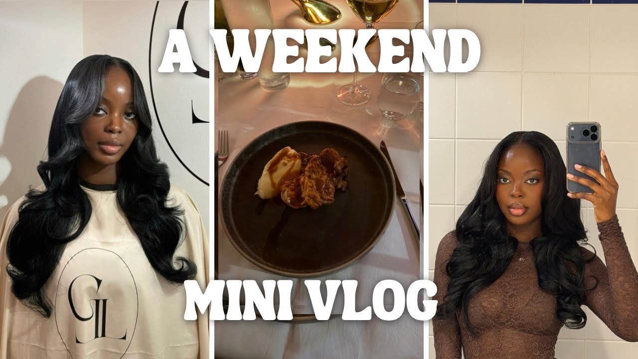 Spend a weekend with me | Mini Vlog, getting my sew in done, dinner with the girls and more! 