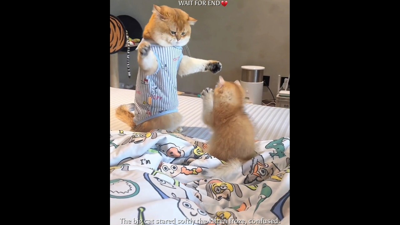 Heartfelt Cat Bond 😿❤️#emotional #cat #kitten #petlovers #shorts #ytshorts #pets