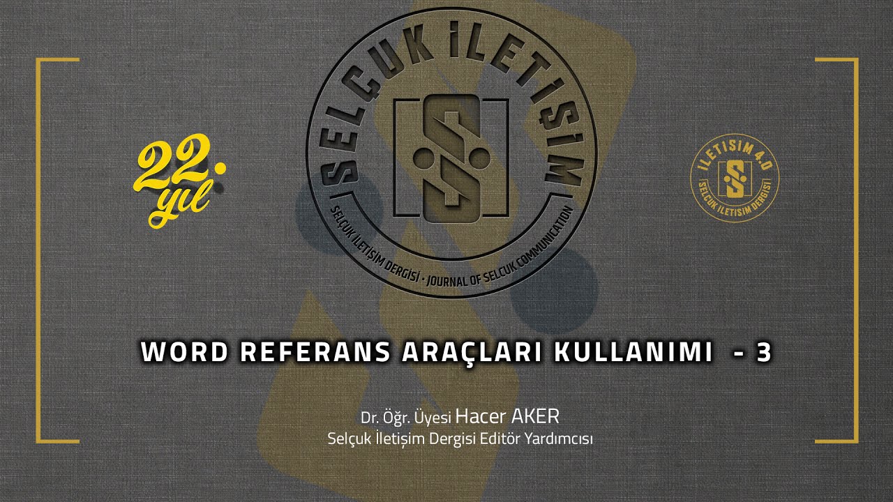 Metin İ&ccedil;i Kaynak G&ouml;sterimi İ&ccedil;in Ne Yapmalıyım? - Dr. &Ouml;ğr. &Uuml;yesi Hacer Aker
