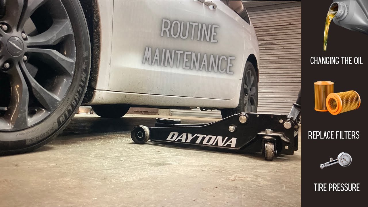 Routine Maintenance || How I do an oil change, filter replacement, and tire pressure check