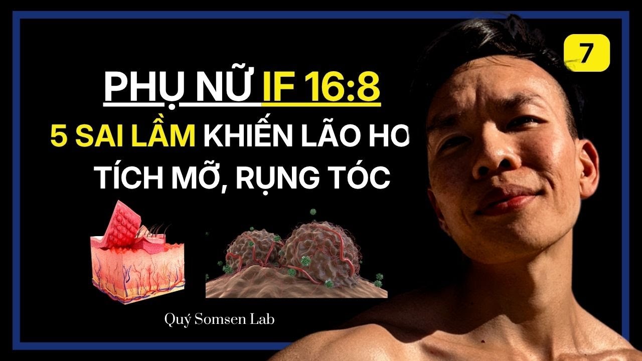 5 sai lầm khi nhịn ăn gián đoạn gây tích mỡ bụng, rụng tóc, lão hoá | Áp dụng fasting 16:8 ở nữ giới
