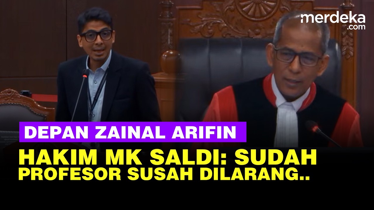 Hakim MK Saldi Senggol Zainal Arifin Soal UU Peradilan Militer: Sudah Profesor Susah Dilarang..