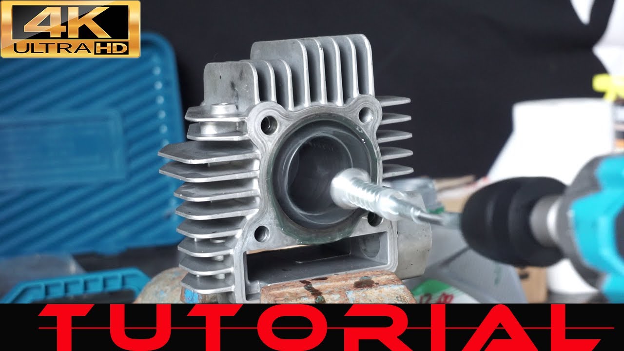 MONTAGGIO GRUPPO TERMICO 4 TEMPI ( LAPPATURA , GAP , POSIZIONAMENTO FASCE ) yx 160 pitbike