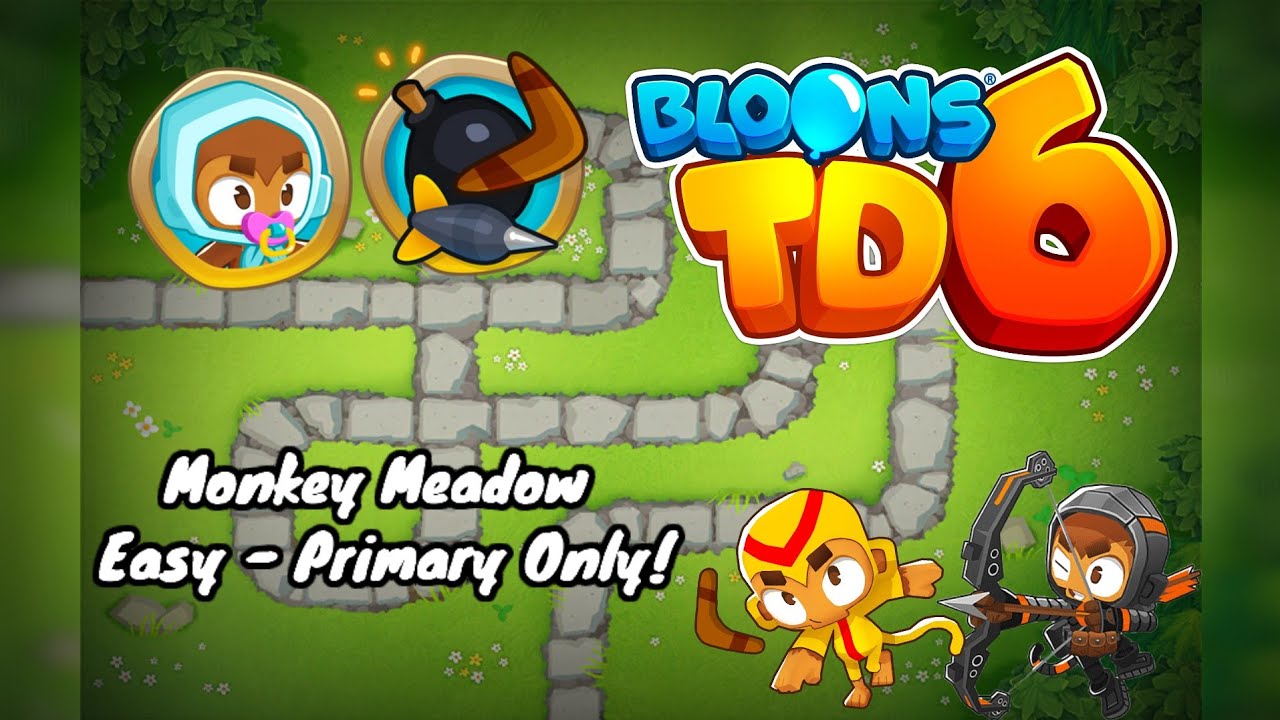 BTD6 | Monkey Meadow | Easy - Primary Only | FAST and EASY method!