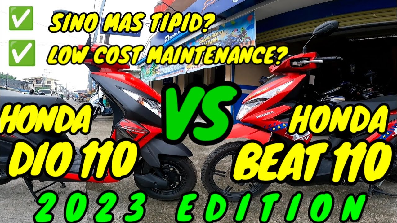 HONDA DIO 110 | 2023 MODEL VS HONDA BEAT 110 STD 2023 MODEL