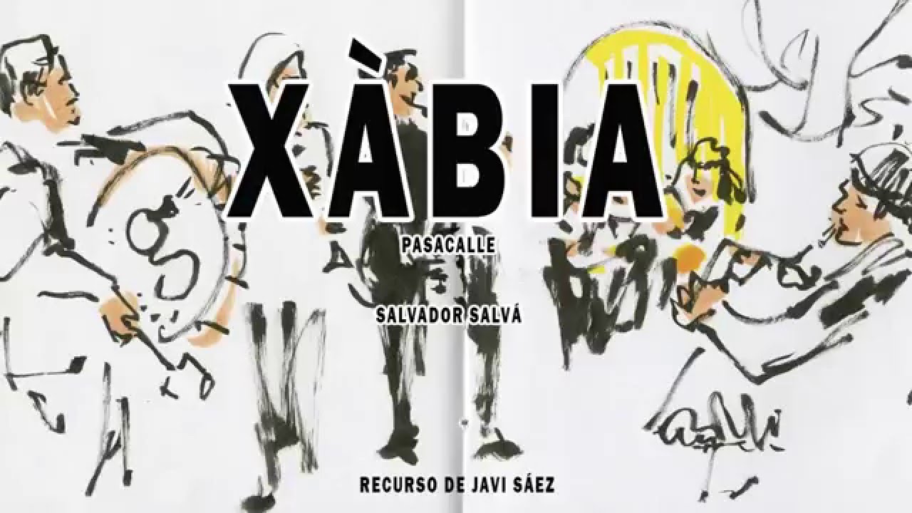 MUSICOGRAMA  de Xàbia. Pasodoble de Salvador Salvá Sapena